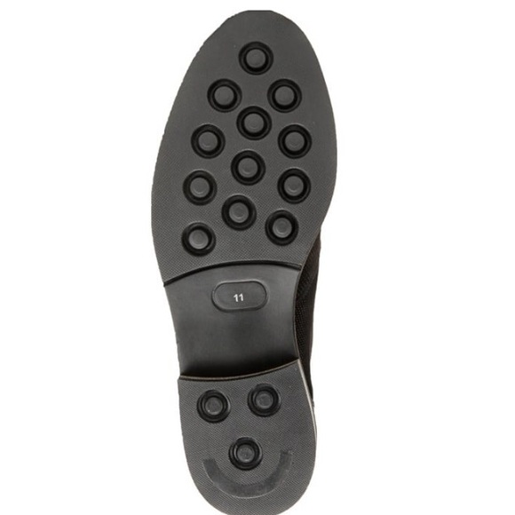 NWT Dr. Scholls Black Leather Lace Chukka Boots - Picture 4 of 13